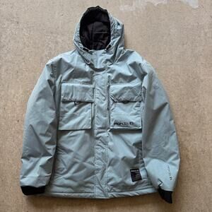 Men's House Brand Light Blue Proactivity Hooded Puffer Ski Snowboard Jacket XL